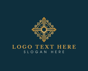 Sacrament - Church Religion Cross logo design