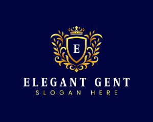 Elegant Ornament Crown logo design