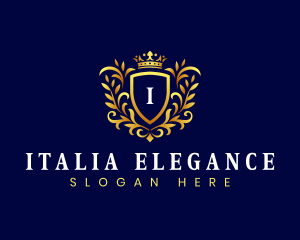 Elegant Ornament Crown logo design