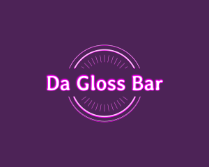 Bright Neon Bar logo design