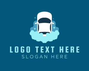 Shiny Car Cleaning Logo