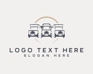Moving - Transport Truck Automotive logo design