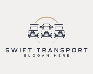 Transport Truck Automotive logo design