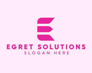 Beauty Boutique Letter E logo design