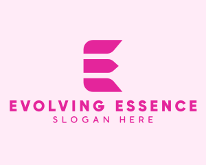 Beauty Boutique Letter E logo design