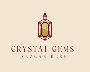 Crystal Bottle Apothecary logo design