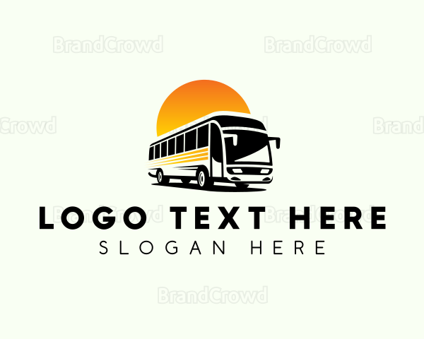 Tourist Bus Travel Logo