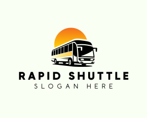 Shuttle - Tourist Bus Travel logo design