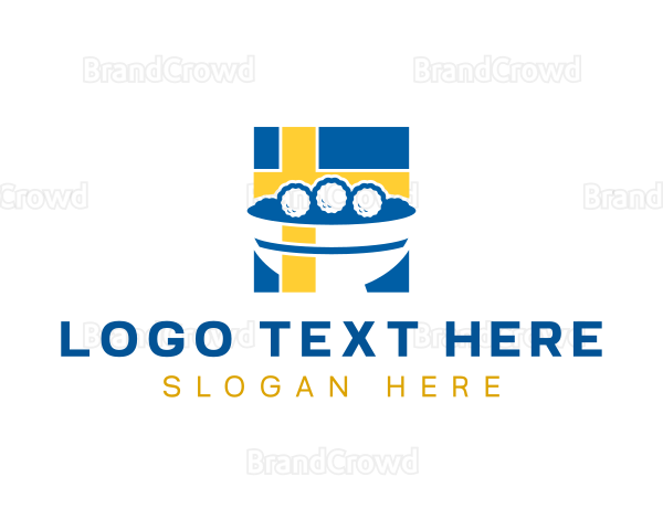 Sweden Cuisine Meatballs Logo