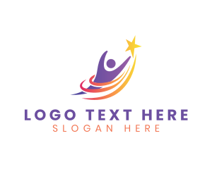 Human - Leader Career Organization logo design