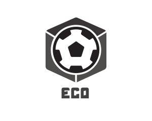 Soccer Ball Cube Logo