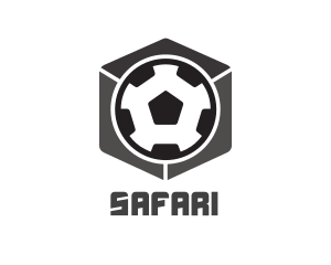 Soccer Ball Cube Logo