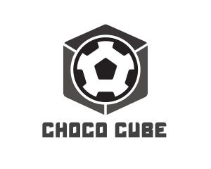 Soccer Ball Cube logo design