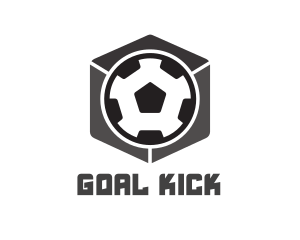 Soccer - Soccer Ball Cube logo design