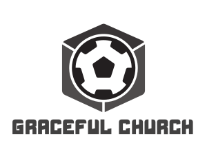 Cube - Soccer Ball Cube logo design