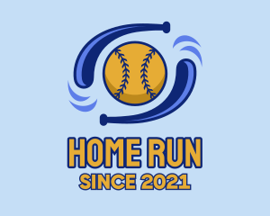 Baseball Double Bat  logo design