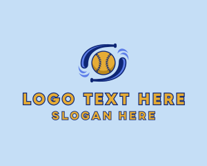 Sports Equipment - Baseball Double Bat logo design