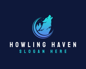 Howling - Wild Wolf Forest logo design