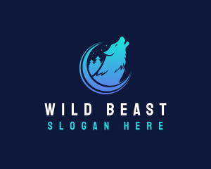 Wild Wolf Forest logo design