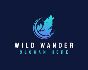 Wild Wolf Forest logo design