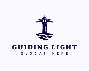 Lighthouse - Lighthouse Coast Wave logo design