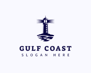 Lighthouse Coast Wave logo design