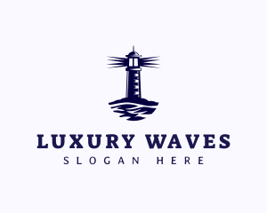 Lighthouse Coast Wave logo design