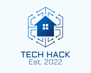 Cyber Tech House logo design