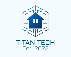 Cyber Tech House logo design