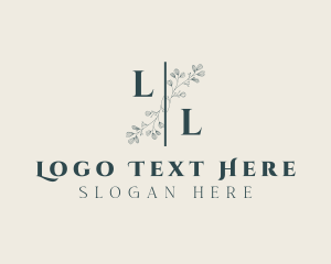 Aesthetic - Floral Wedding Event Styling logo design