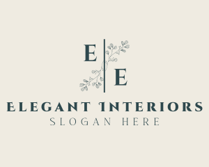 Floral Wedding Event Styling logo design