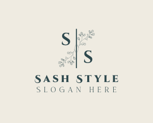 Floral Wedding Event Styling logo design