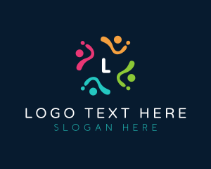 Humans - People Group Social logo design