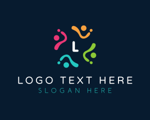 People - People Group Social logo design