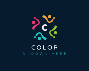 Human - People Group Social logo design
