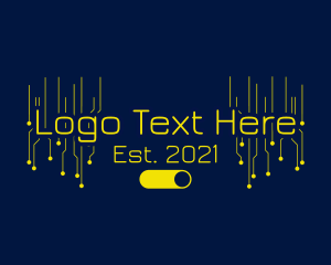 Gamer - Neon Tech Gamer logo design