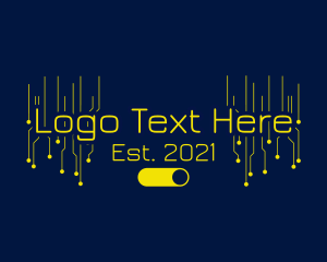 Yellow - Neon Tech Gamer logo design