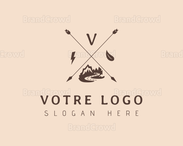 Mountain Outdoor Adventure Logo