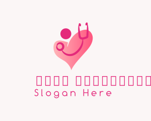 Doctor Stethoscope Heart Logo