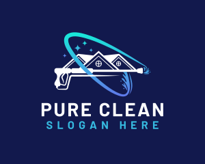 House Cleaning Pressure Washer logo design