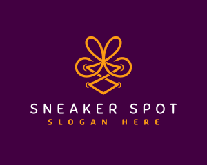 Kicks - Shoelace Knot Fashion logo design