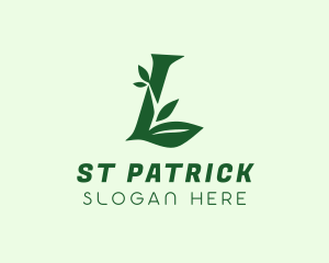 Gardening - Herbal Leaf Letter L logo design