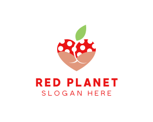 Red Bikini Peach logo design