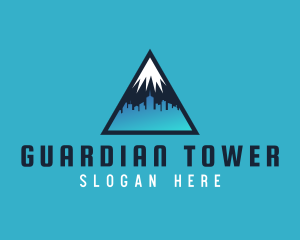 Mountain Cityscape Property Builder logo design