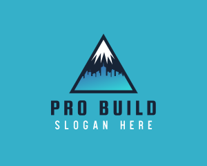 Mountain Cityscape Property Builder logo design