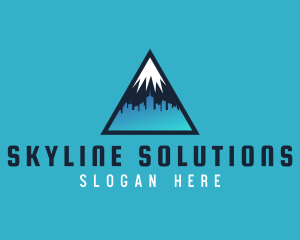 Mountain Cityscape Property Builder logo design