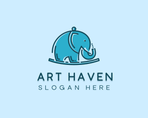 Elephant Kids Toy logo design