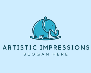 Elephant Kids Toy logo design