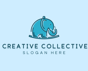 Elephant Kids Toy logo design