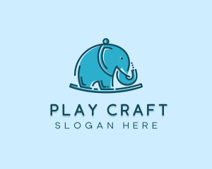 Elephant Kids Toy logo design